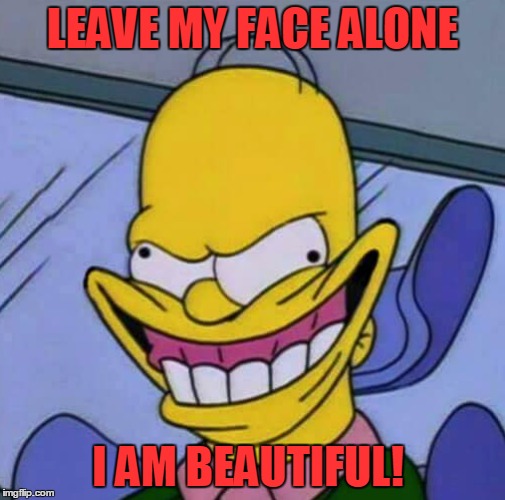 LEAVE MY FACE ALONE I AM BEAUTIFUL! | made w/ Imgflip meme maker