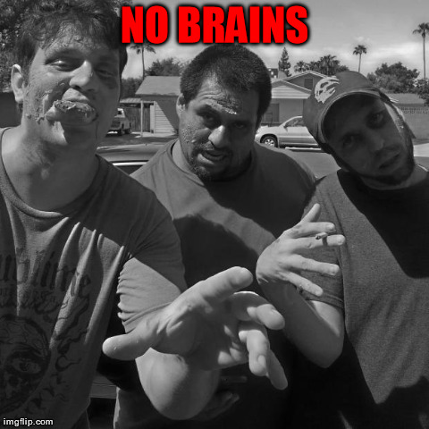 NO BRAINS | made w/ Imgflip meme maker