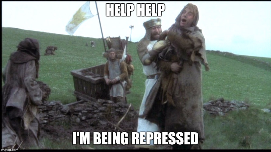 repressed | HELP HELP I'M BEING REPRESSED | image tagged in repressed | made w/ Imgflip meme maker