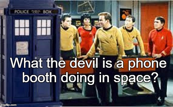 What the devil is a phone booth doing in space? | made w/ Imgflip meme maker