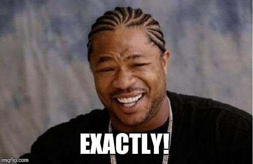 Yo Dawg Heard You Meme | EXACTLY! | image tagged in memes,yo dawg heard you | made w/ Imgflip meme maker
