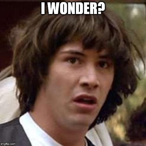 Conspiracy Keanu Meme | I WONDER? | image tagged in memes,conspiracy keanu | made w/ Imgflip meme maker