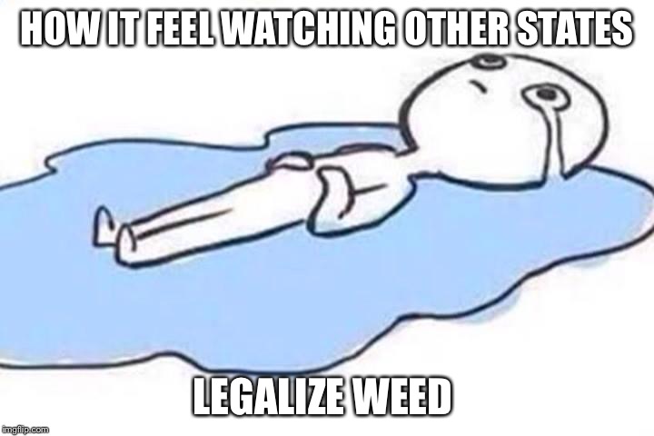 HOW IT FEEL WATCHING OTHER STATES; LEGALIZE WEED | image tagged in weed,smoke weed everyday,marijuana,420,legalization,funny memes | made w/ Imgflip meme maker