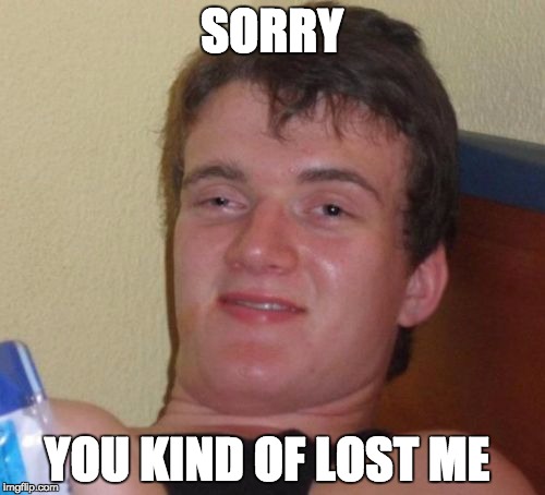 10 Guy Meme | SORRY YOU KIND OF LOST ME | image tagged in memes,10 guy | made w/ Imgflip meme maker