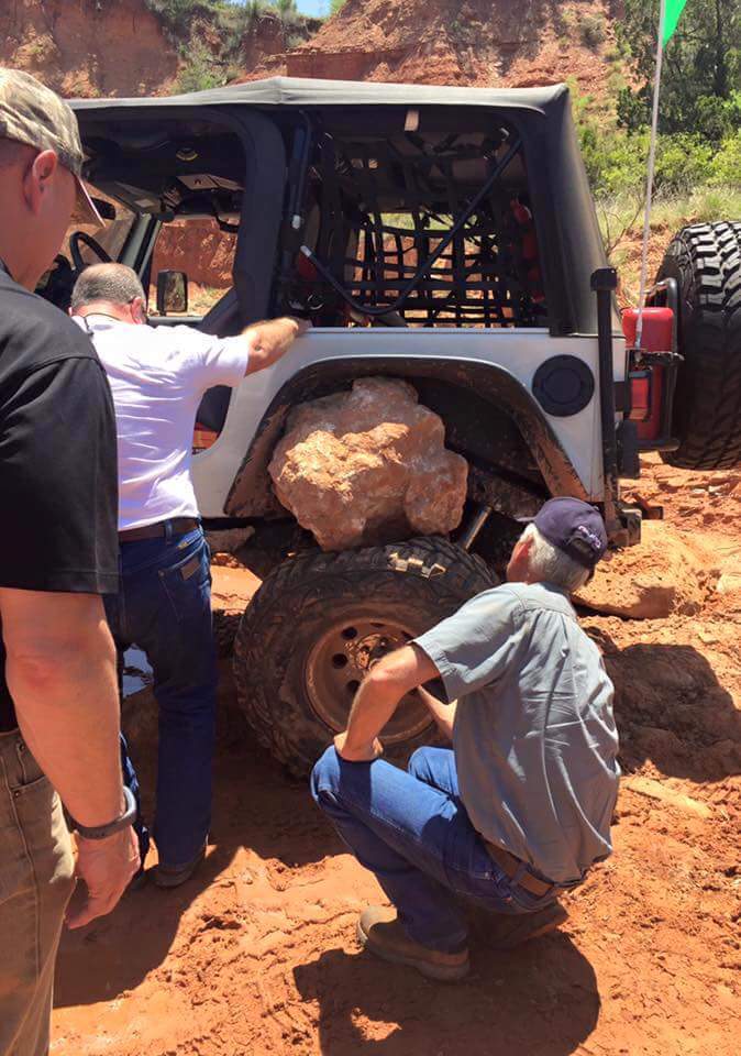 Jeep and boulder Blank Meme Template