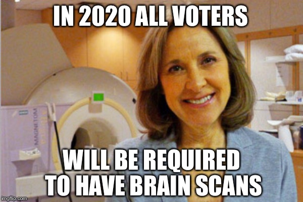 CONGRESS WILL NEVER PASS THIS | IN 2020 ALL VOTERS; WILL BE REQUIRED TO HAVE BRAIN SCANS | image tagged in brains | made w/ Imgflip meme maker