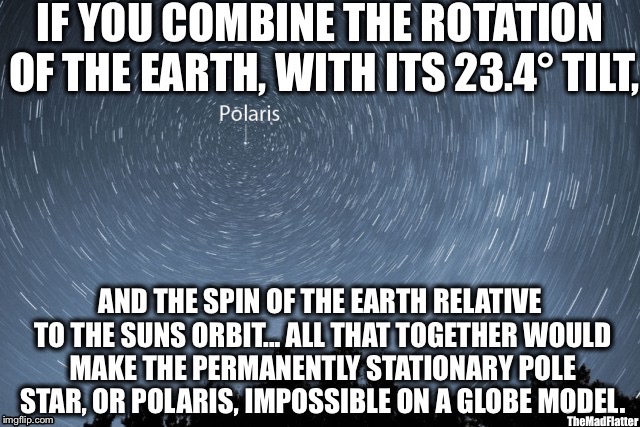 Stationary North Star Impossible on Globe | TheMadFlatter | image tagged in flat earth,earth,science,truth | made w/ Imgflip meme maker