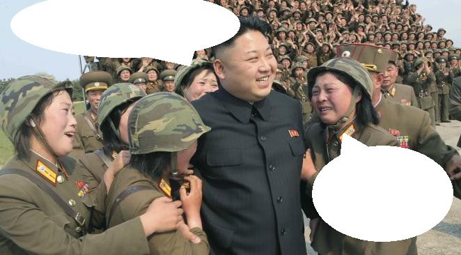 north korea cry Blank Meme Template