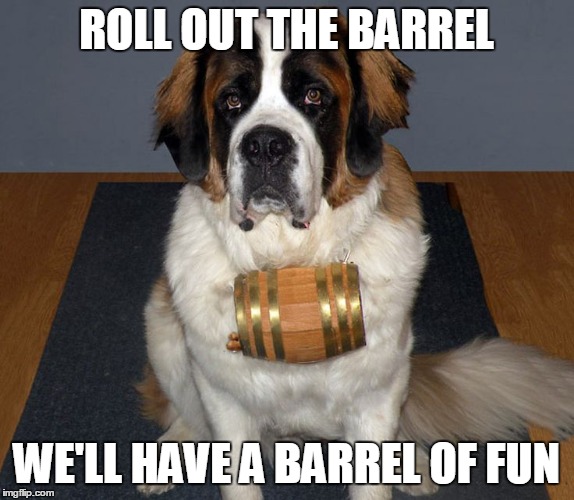 ROLL OUT THE BARREL; WE'LL HAVE A BARREL OF FUN | made w/ Imgflip meme maker