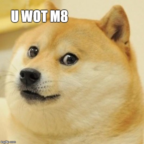 Doge Meme | U WOT M8 | image tagged in memes,doge | made w/ Imgflip meme maker