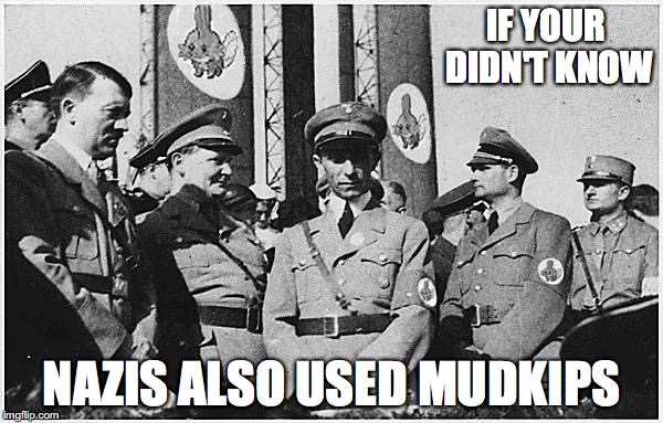 Nazis Used Mudkips | IF YOUR DIDN'T KNOW; NAZIS ALSO USED MUDKIPS | image tagged in mudkip,pokemon,nazi,memes | made w/ Imgflip meme maker