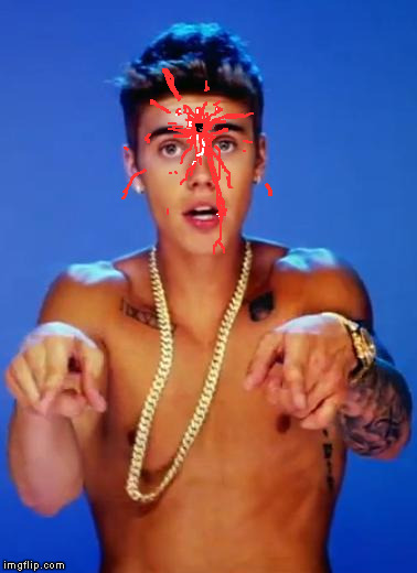 Justin Bieber fake | image tagged in justin bieber fake | made w/ Imgflip meme maker