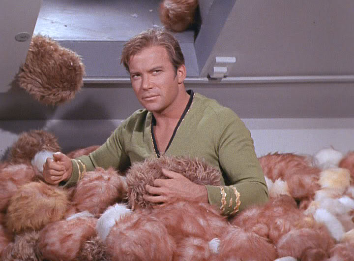 High Quality Kirk and Tribbles 101 Blank Meme Template