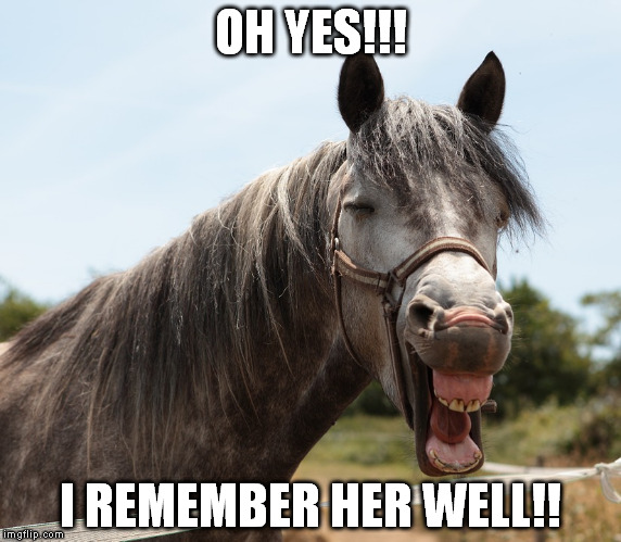 OH YES!!! I REMEMBER HER WELL!! | made w/ Imgflip meme maker