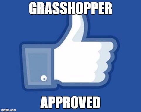 ohh Facebook | GRASSHOPPER; APPROVED | image tagged in ohh facebook | made w/ Imgflip meme maker