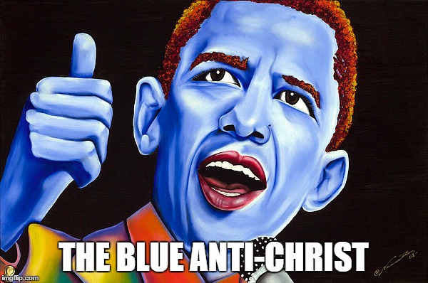 THE BLUE ANTI-CHRIST | made w/ Imgflip meme maker