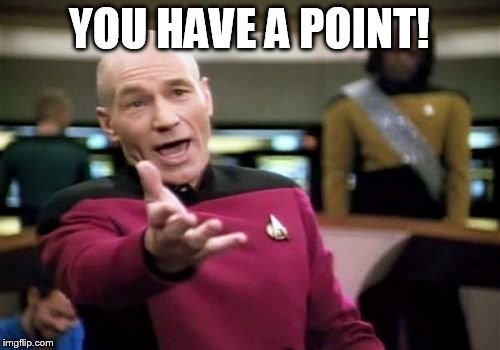 Picard Wtf Meme | YOU HAVE A POINT! | image tagged in memes,picard wtf | made w/ Imgflip meme maker