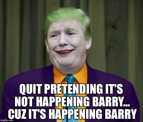 QUIT PRETENDING IT'S NOT HAPPENING BARRY... CUZ IT'S HAPPENING BARRY | made w/ Imgflip meme maker