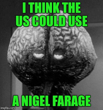 I THINK THE US COULD USE A NIGEL FARAGE | made w/ Imgflip meme maker