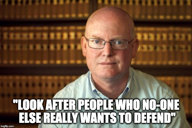 "LOOK AFTER PEOPLE WHO NO-ONE ELSE REALLY WANTS TO DEFEND" | image tagged in service | made w/ Imgflip meme maker