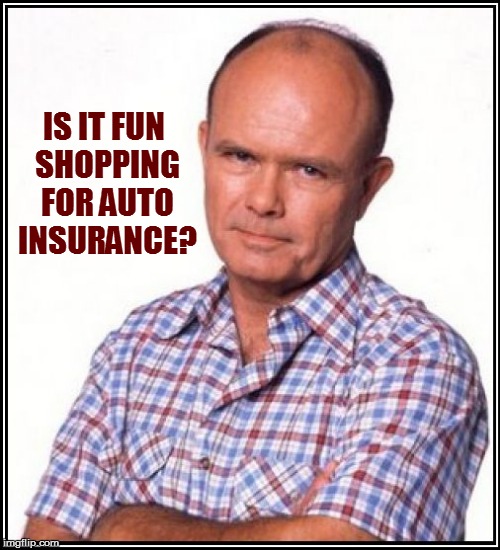 IS IT FUN SHOPPING FOR AUTO INSURANCE? | made w/ Imgflip meme maker
