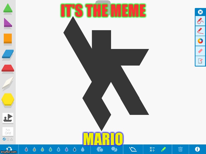 IT'S THE MEME; MARIO | image tagged in mario | made w/ Imgflip meme maker