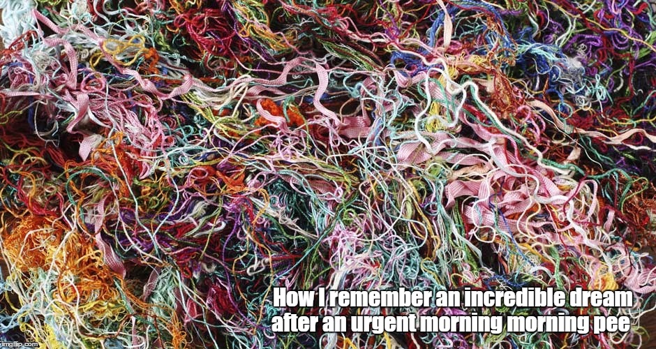 Forgotten Dream | How I remember an incredible dream after an urgent morning morning pee | image tagged in memes,dreams,pee,peeing,remember dreams,incredible dreams | made w/ Imgflip meme maker