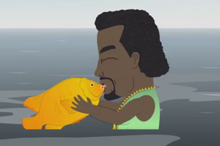 Kanye Gay Fish Blank Meme Template