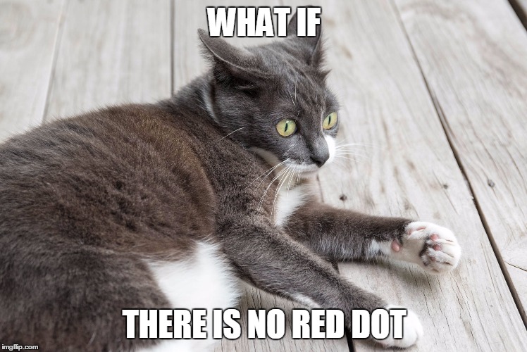 WHAT IF; THERE IS NO RED DOT | made w/ Imgflip meme maker