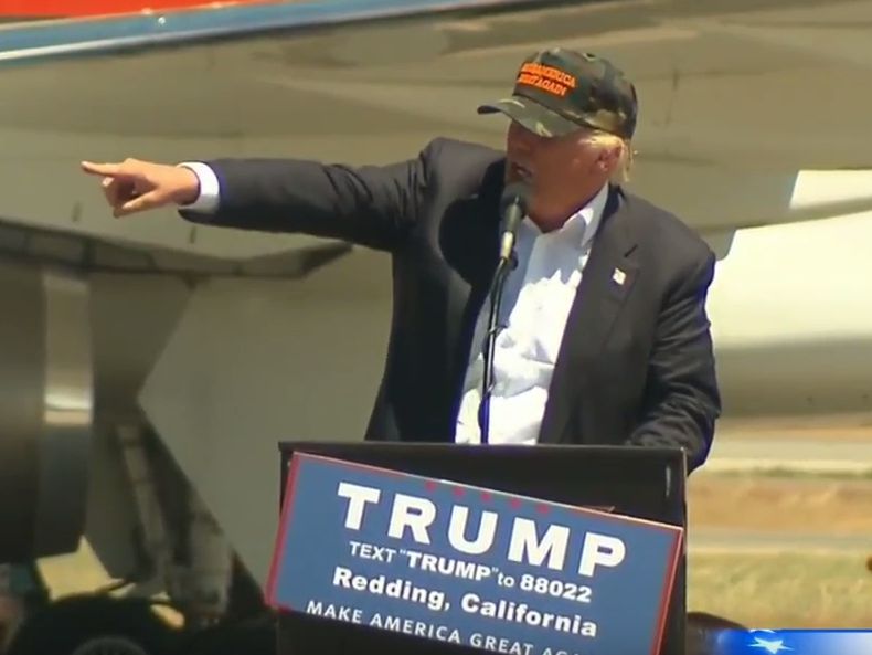 Donald Trump Pointing Blank Meme Template