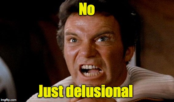 No Just delusional | made w/ Imgflip meme maker