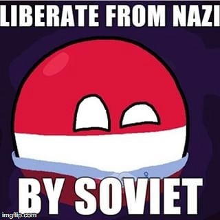 *Poland* | LIBERATE FROM NAZI; BY SOVIET | image tagged in memes,funny,bad luck brian,polandball,nazi,soviet | made w/ Imgflip meme maker