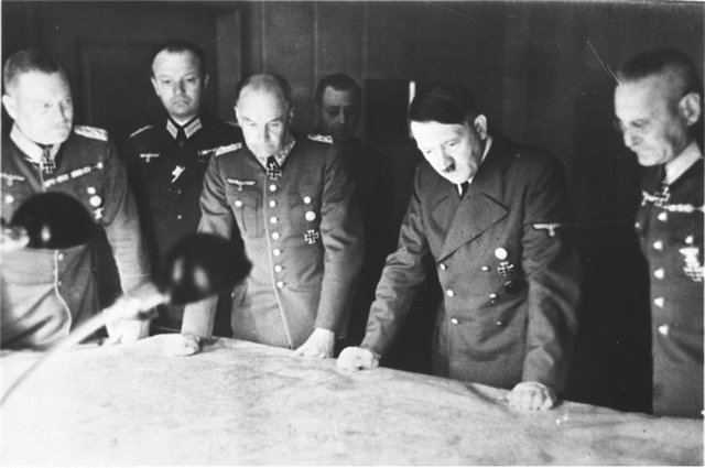 hitler and generals Blank Meme Template