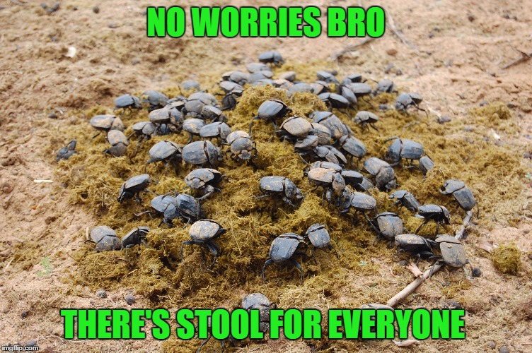 NO WORRIES BRO THERE'S STOOL FOR EVERYONE | made w/ Imgflip meme maker