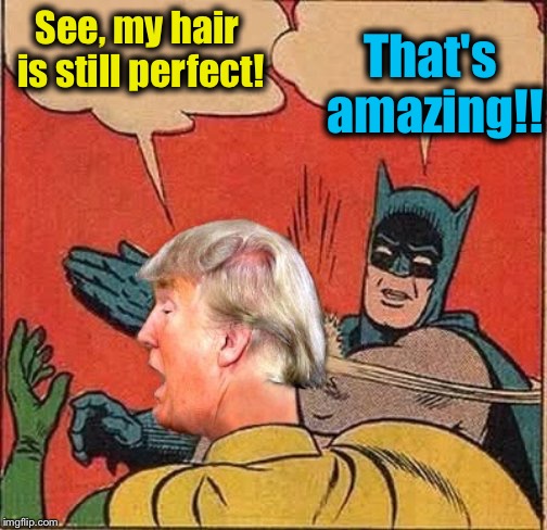 See, my hair is still perfect! That's amazing!! | made w/ Imgflip meme maker