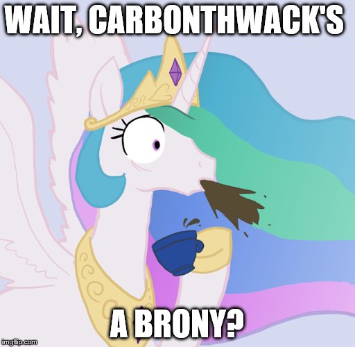 WAIT, CARBONTHWACK'S A BRONY? | made w/ Imgflip meme maker