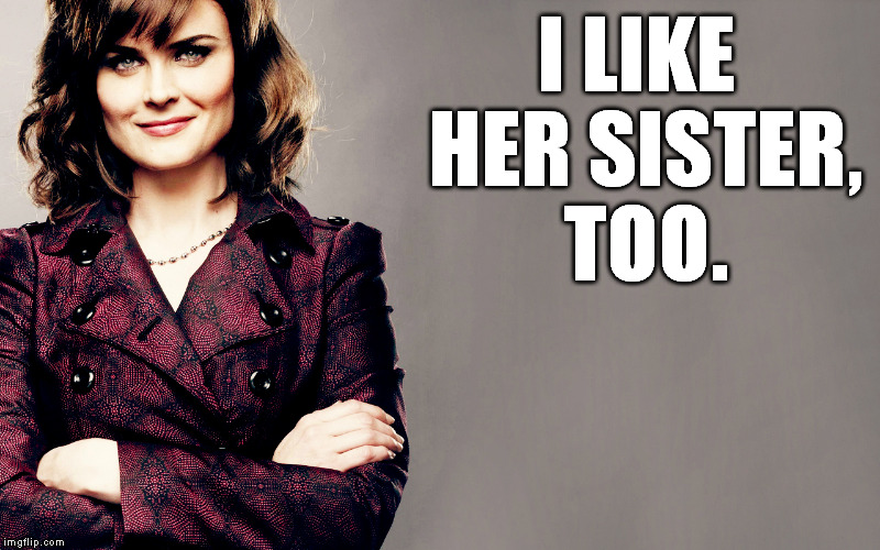 I LIKE HER SISTER, TOO. | made w/ Imgflip meme maker