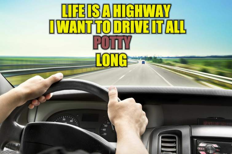 Before I found IMG | LIFE IS A HIGHWAY I WANT TO DRIVE IT ALL POTTY LONG | image tagged in before i found img | made w/ Imgflip meme maker