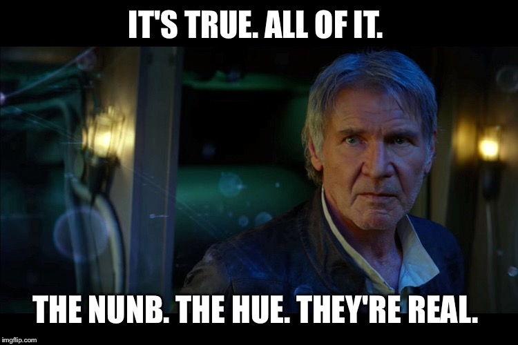 IT'S TRUE. ALL OF IT. THE NUNB. THE HUE. THEY'RE REAL. | made w/ Imgflip meme maker