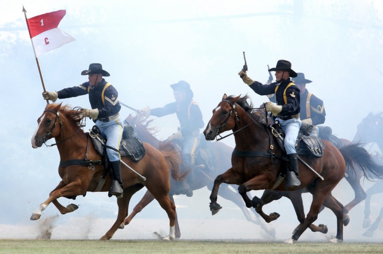 High Quality US Cavalry Charge Blank Meme Template