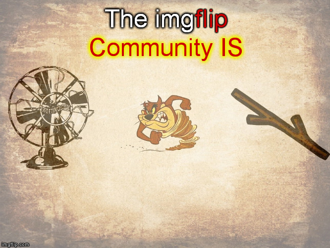 Great bunch of folks here | flip; The img; Community IS | image tagged in memes | made w/ Imgflip meme maker