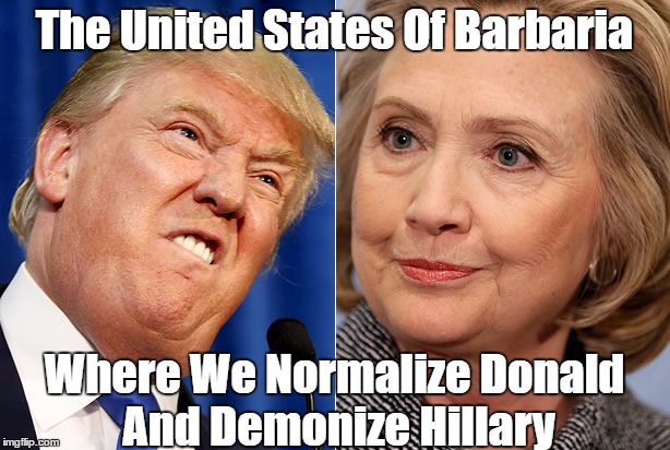 Image result for pax on both houses, trump hillary barbaria