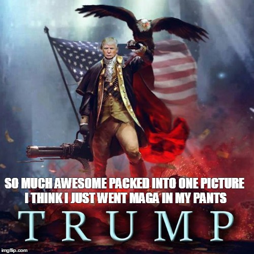 SO MUCH AWESOME PACKED INTO ONE PICTURE I THINK I JUST WENT MAGA IN MY PANTS | image tagged in The_Donald | made w/ Imgflip meme maker
