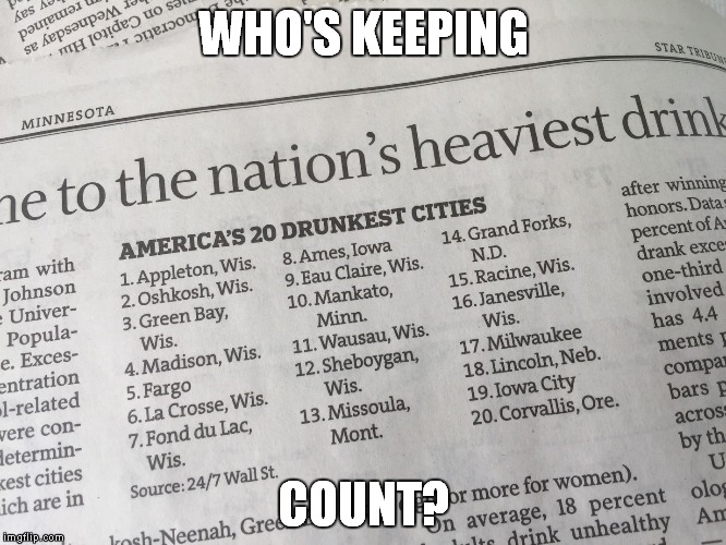 Seriously! who is keeping count? | WHO'S KEEPING; COUNT? | image tagged in memes,other | made w/ Imgflip meme maker