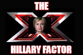HILLARY CLINTON | THE; HILLARY FACTOR | image tagged in president 2016,x-factor,hillary clinton,usa,vote,nomination | made w/ Imgflip meme maker