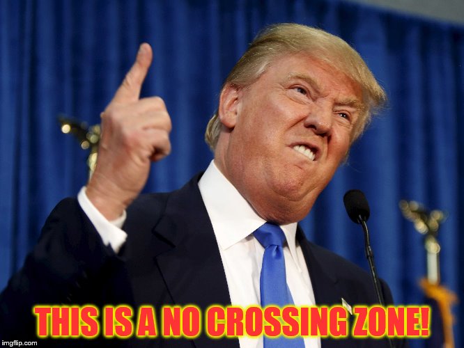 THIS IS A NO CROSSING ZONE! | made w/ Imgflip meme maker