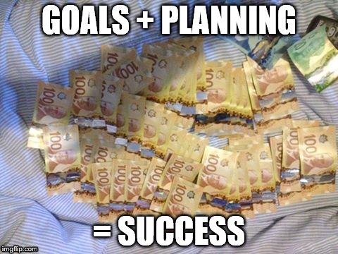 Goals, planning, success | GOALS + PLANNING; = SUCCESS | image tagged in planning,finance | made w/ Imgflip meme maker