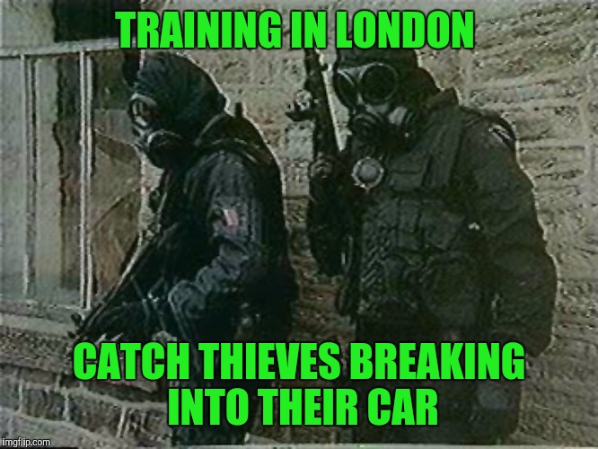 TRAINING IN LONDON CATCH THIEVES BREAKING INTO THEIR CAR | made w/ Imgflip meme maker