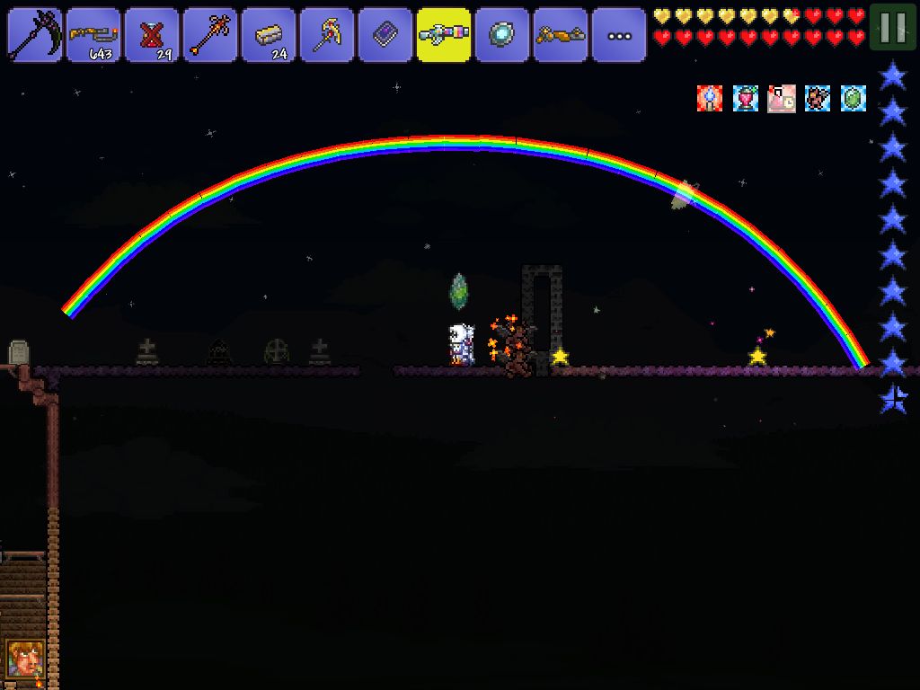 Terraria Over the rainbow Blank Meme Template