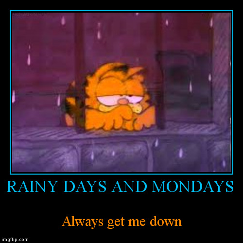 kissing the frog: Rainy Days and Mondays (Don't) Always Get Me Down